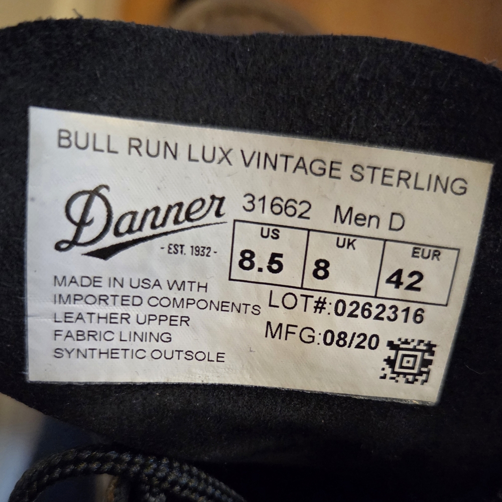 Danner Men's Bull Run Lux - Sterling (8.5) - Picture 9 of 9
